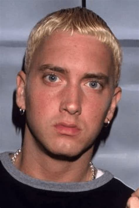 eminem green hair|eminem short blonde hair.